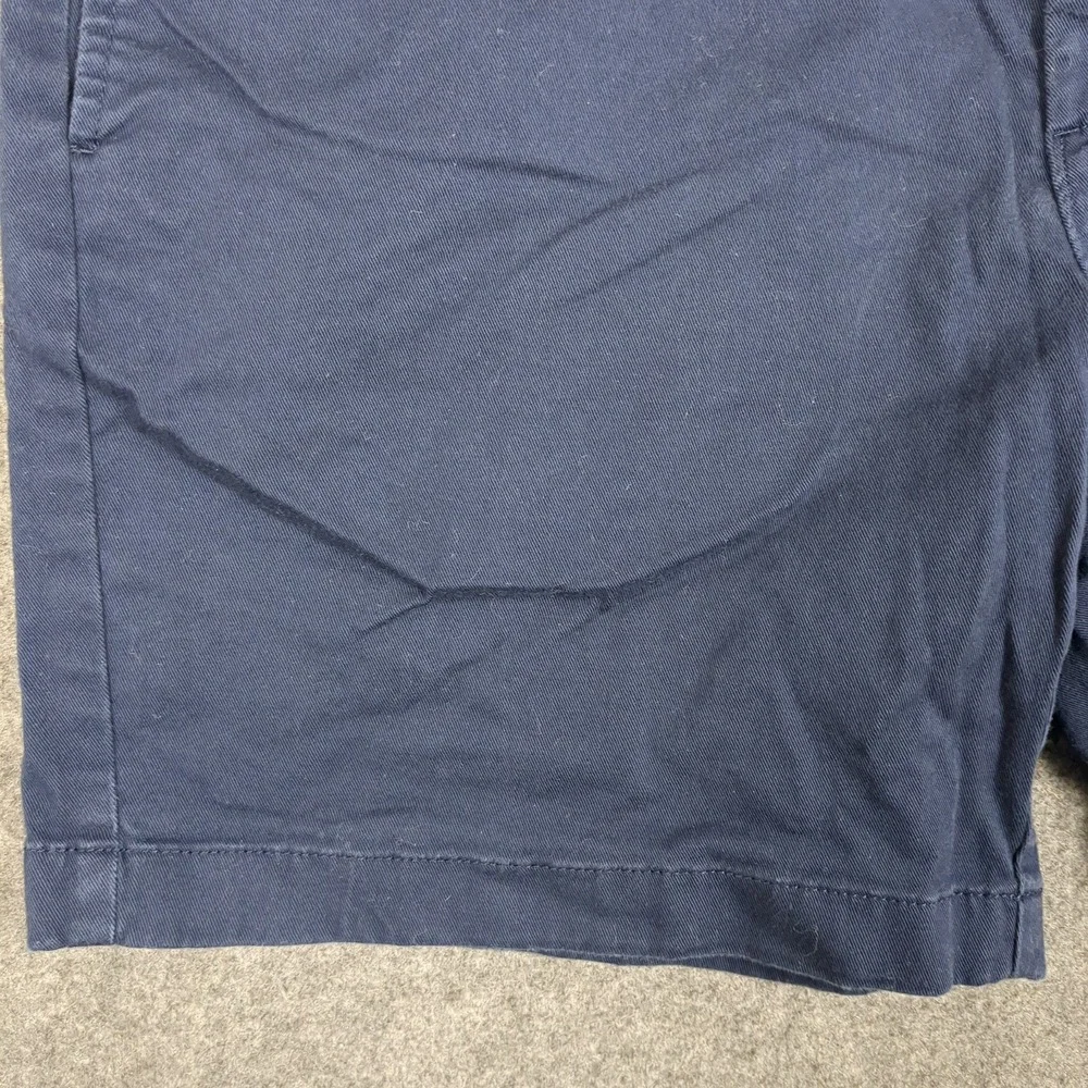 J Crew Mens Navy Chino Shorts 7 Inch Inseam Size 35‎ Flat Front Casual